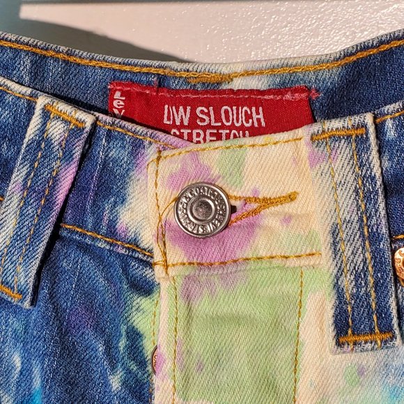 Watercolor Distressed Shorts - Picture 2 of 5